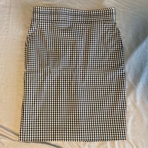 Ann Taylor gingham pencil skirt